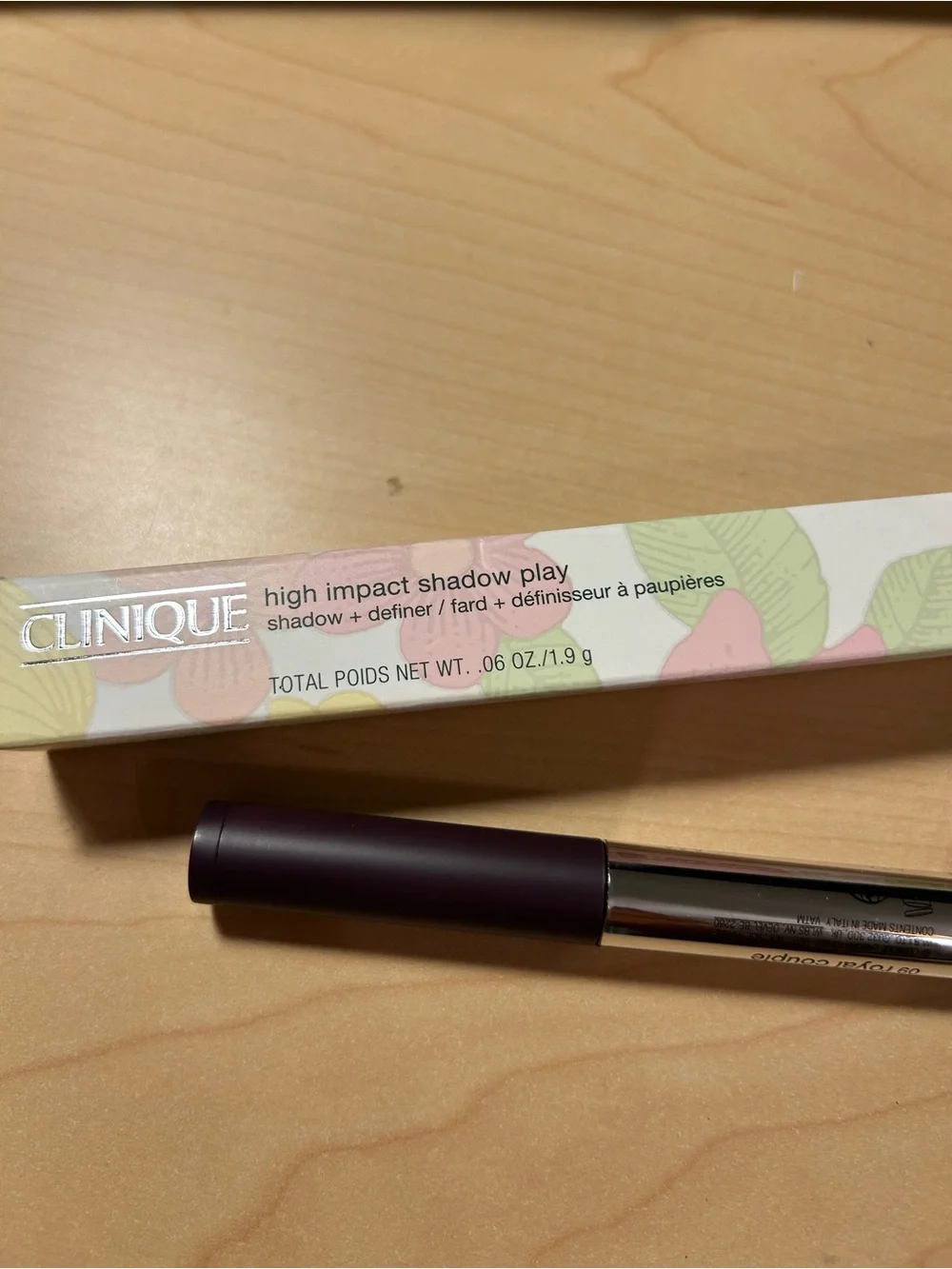 Clinique High Impact Shadow Play Eyeshadow & Eye Definer #06 Double Latte new